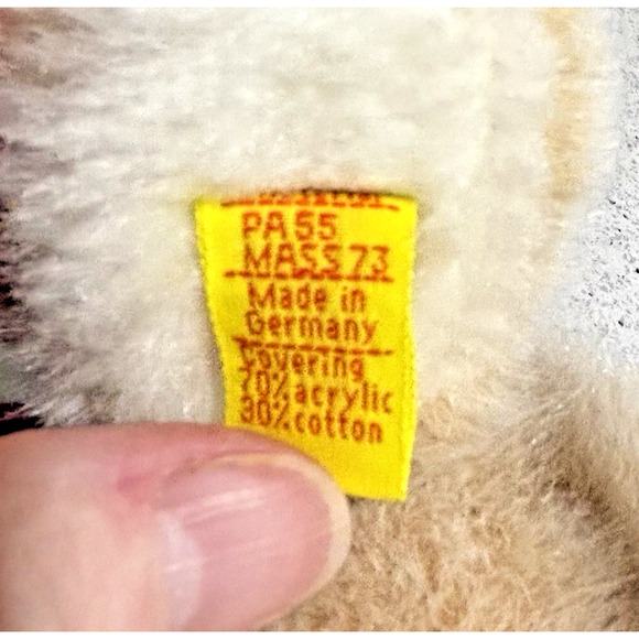 Vintage Steiff Mohair Kangaroo & Plastic Baby Joey Ear Button Tag Stuffed Animal - Picture 10 of 10